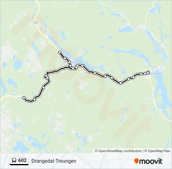 602 Bus Line Map