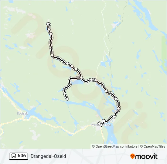 606 Bus Line Map