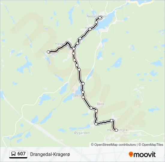 607 Bus Line Map