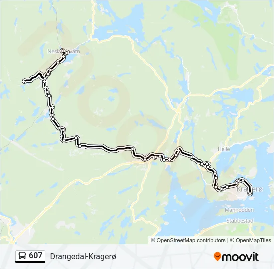 607 Bus Line Map