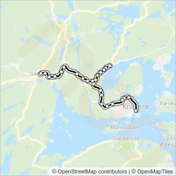 609 Bus Line Map