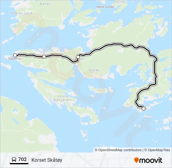 702 Bus Line Map