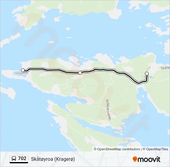 702 Bus Line Map