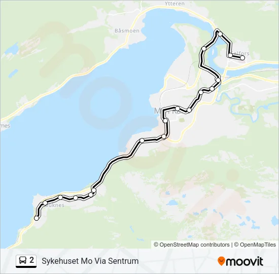 2 Bus Line Map