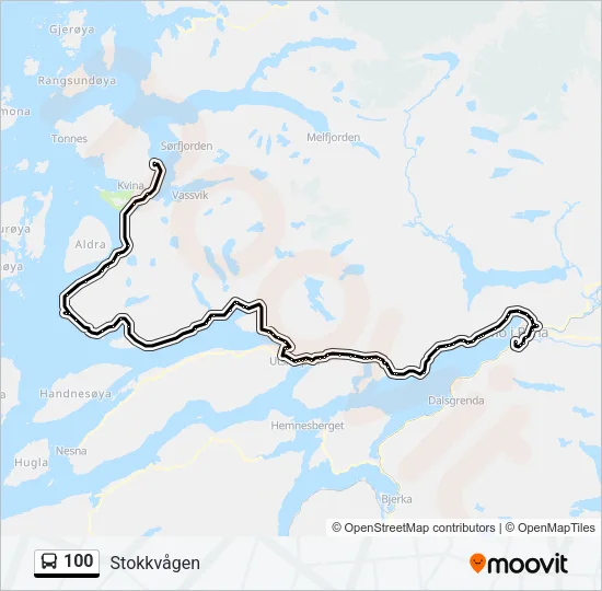 100 Bus Line Map