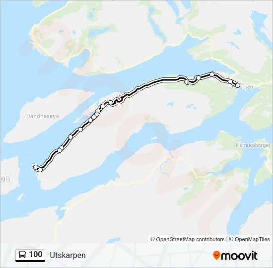 100 Bus Line Map
