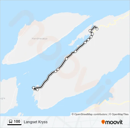 100 Bus Line Map