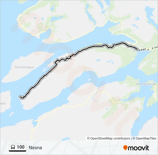 100 Bus Line Map