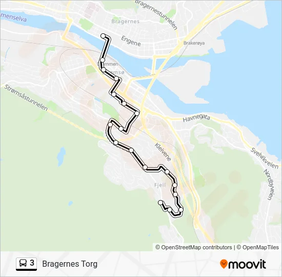 3 Bus Line Map