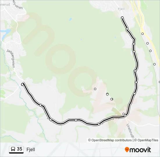 35 Bus Line Map