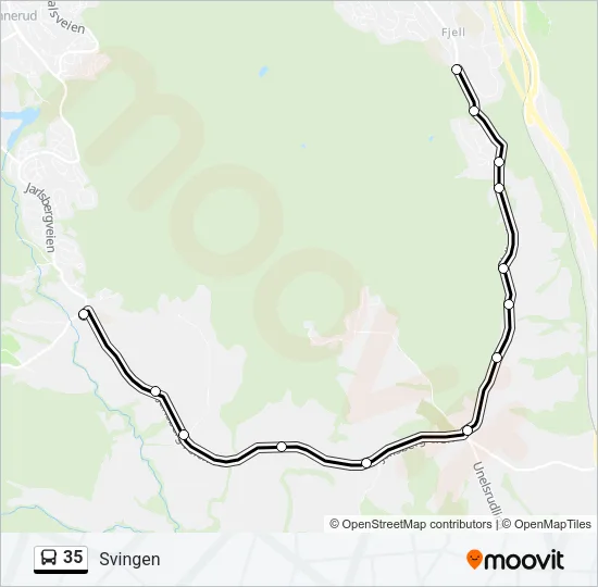 35 Bus Line Map