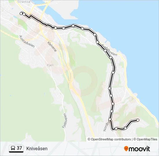 37 Bus Line Map