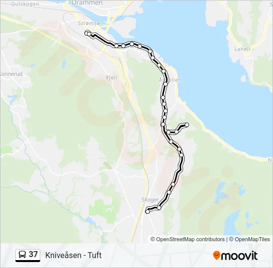 37 Bus Line Map