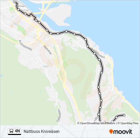 4N bus Line Map