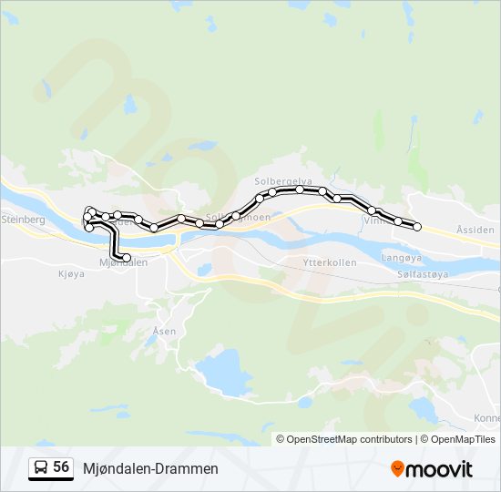 56 bus Line Map