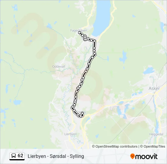 62 Bus Line Map