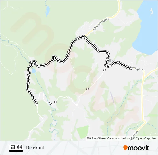 64 Bus Line Map