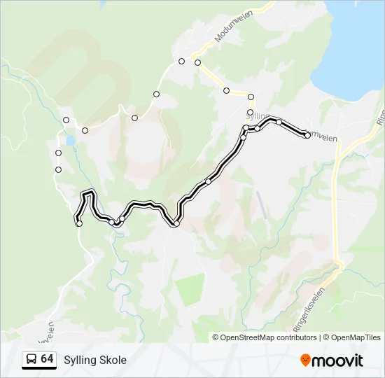 64 Bus Line Map