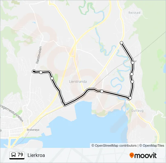 79 Bus Line Map