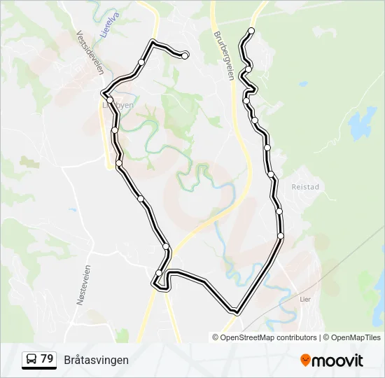 79 Bus Line Map