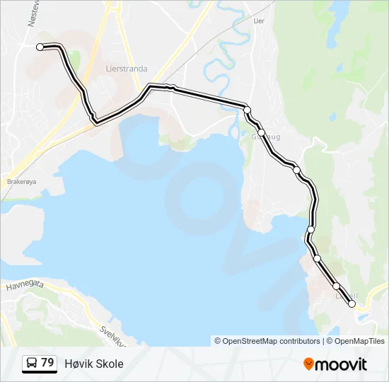 79 Bus Line Map