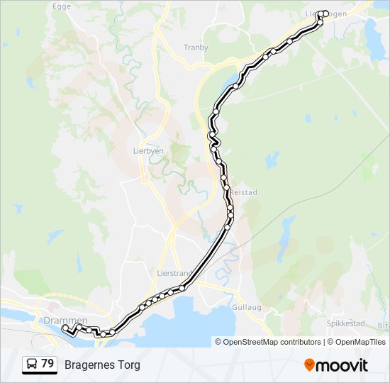 79 bus Line Map