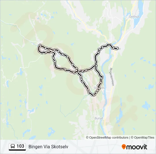 103 Bus Line Map