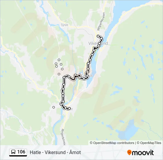 106 Bus Line Map
