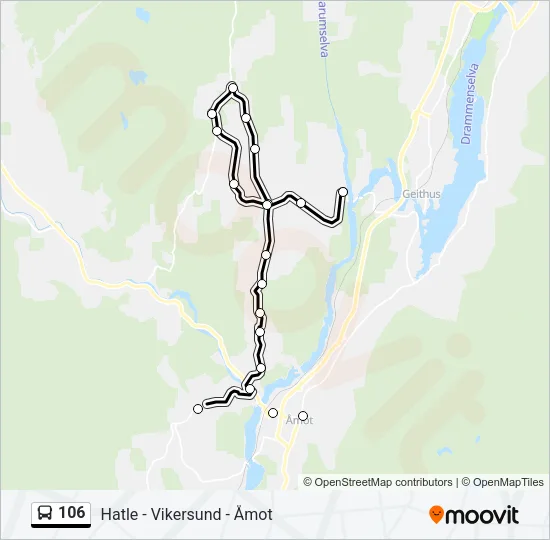 106 Bus Line Map