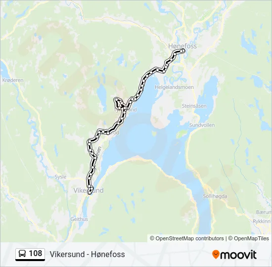 108 Bus Line Map