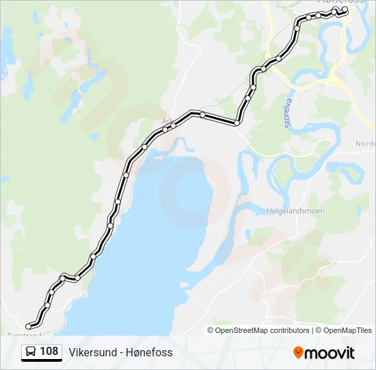 108 Bus Line Map