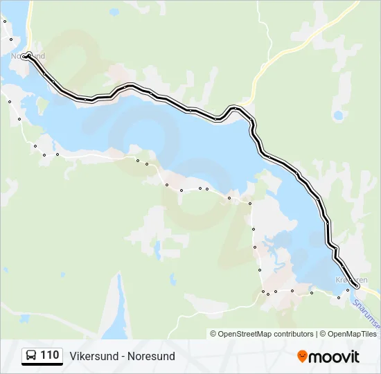 110 Bus Line Map