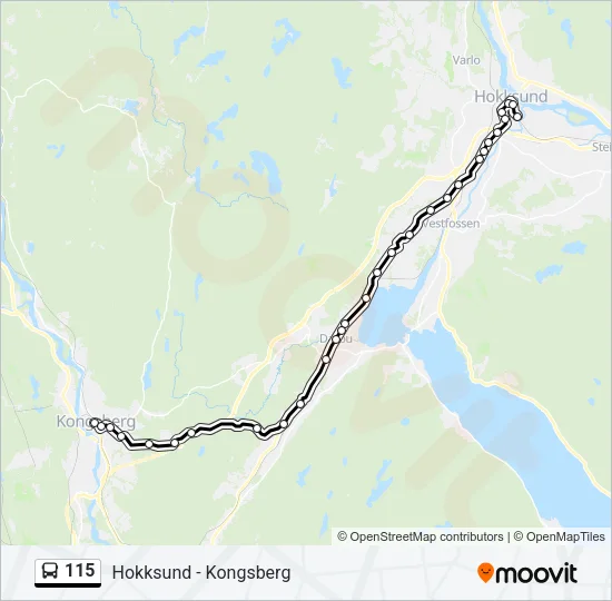 115 Bus Line Map