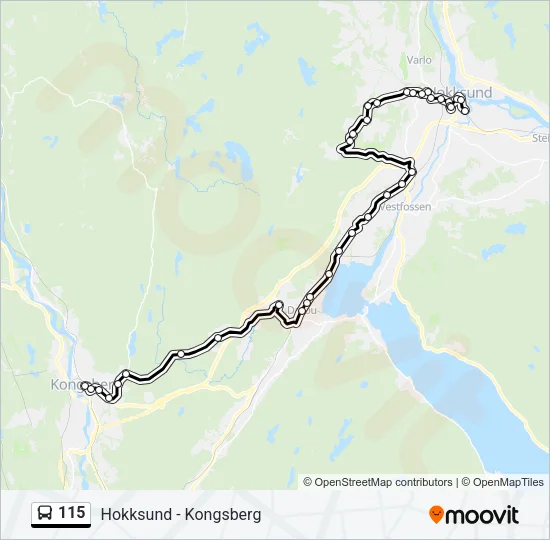 115 Bus Line Map