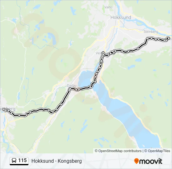 115 Bus Line Map