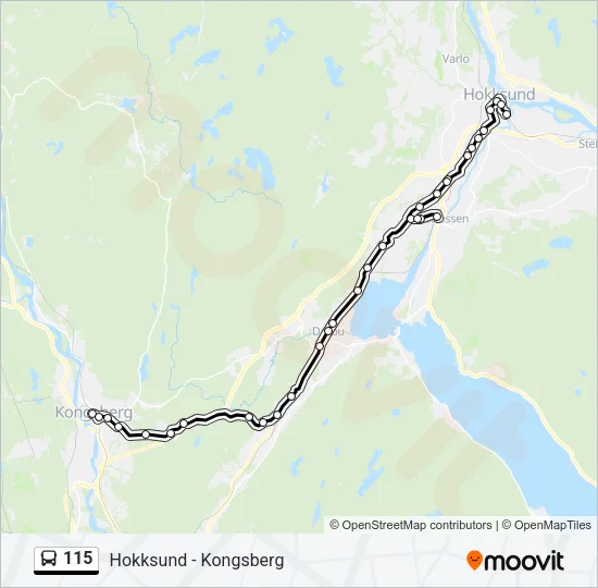 115 Bus Line Map