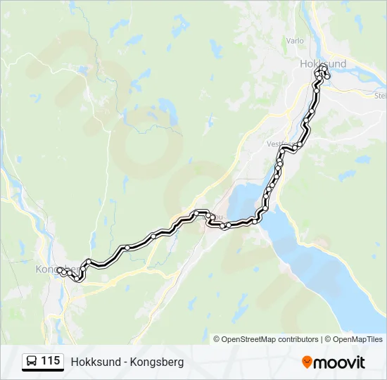 115 Bus Line Map