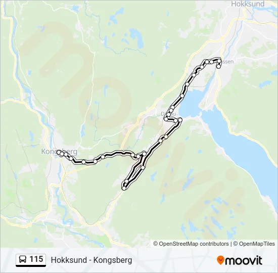 115 Bus Line Map