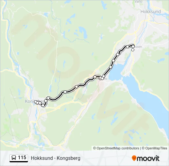 115 Bus Line Map