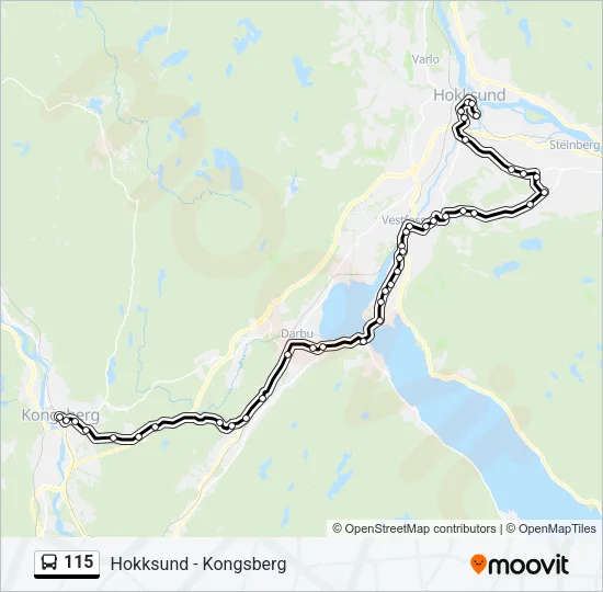 115 Bus Line Map