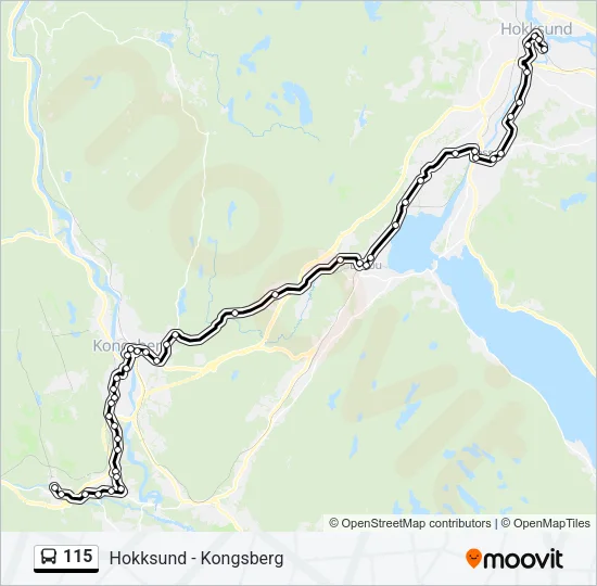 115 Bus Line Map