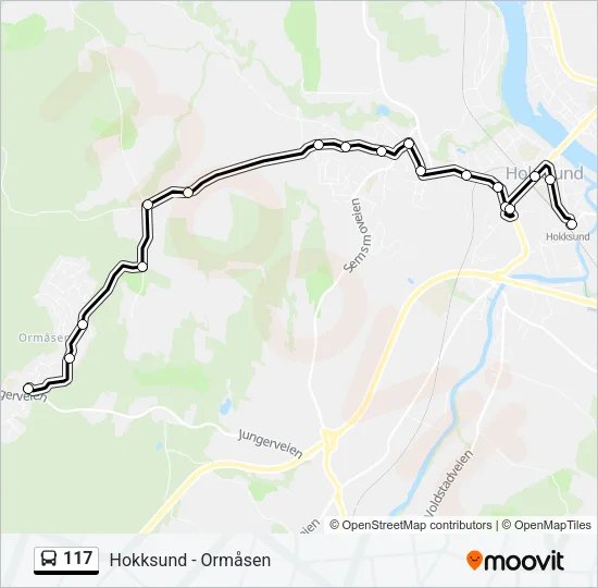 117 Bus Line Map