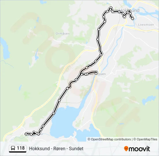 118 Bus Line Map