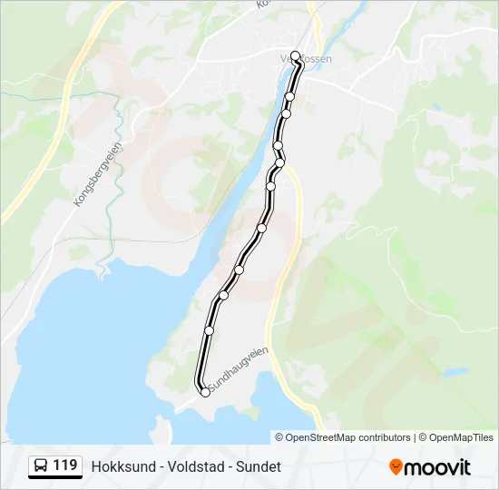 119 Bus Line Map