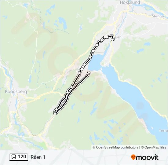 120 Bus Line Map