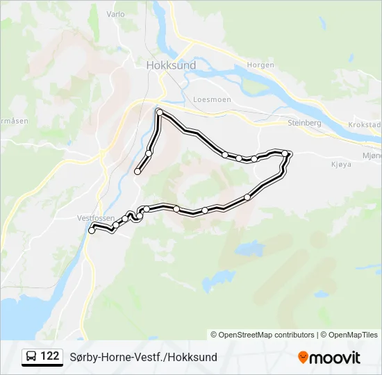 122 Bus Line Map