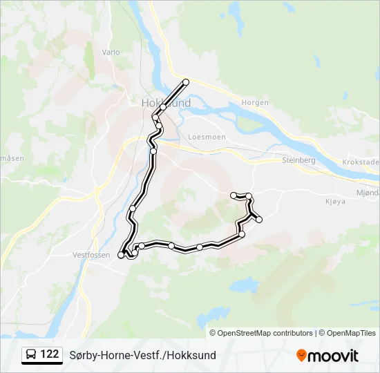 122 Bus Line Map