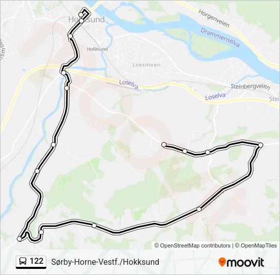 122 Bus Line Map