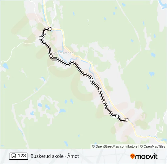 123 Bus Line Map
