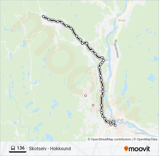 136 Bus Line Map